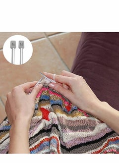 Excefore Knitting Needle Set, Stainless Steel, Straight Single Pointed Needles, DIY Sweater Gift, Locking Stitch Markers (11 Pairs, 25cm Length)  - Image 2