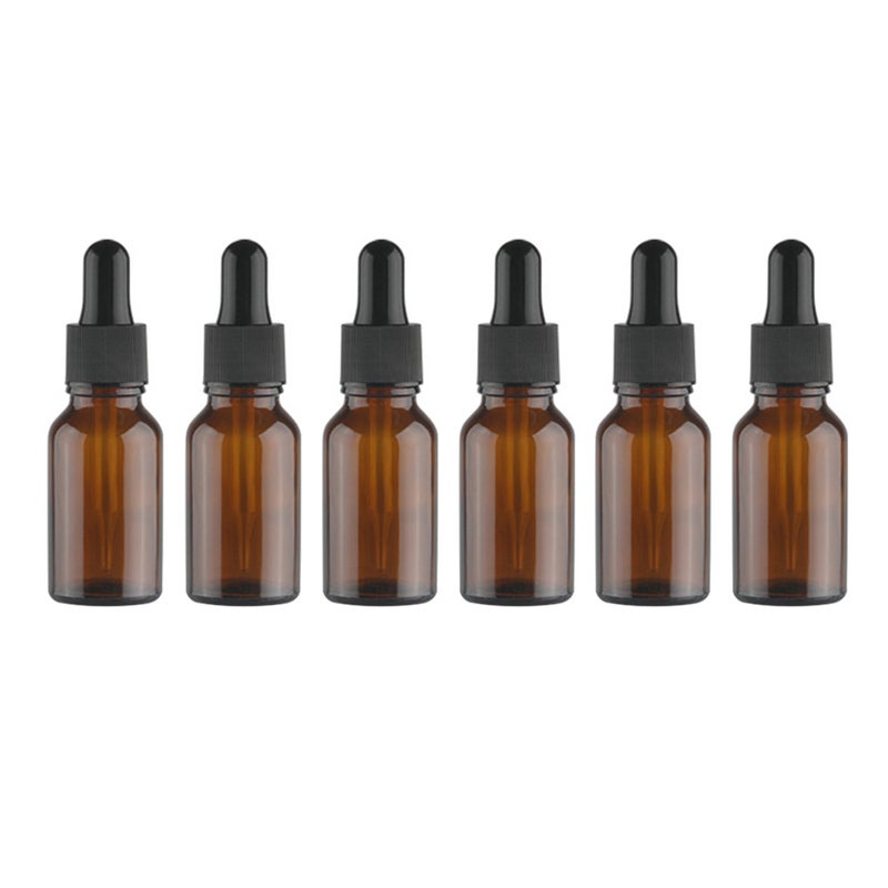 pcs 15ml Women Bottle Retro Antique Glass Empty Container Dispensing Dropper Bottle Decoration (Brown) - Image 1