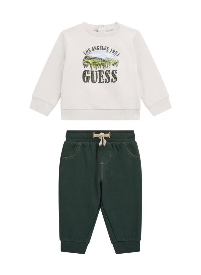 GUESS Kids Crew Neck Sweater and Pant Sets - Image 1