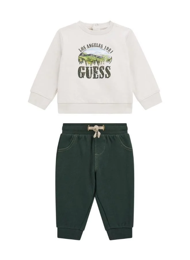 GUESS Kids Crew Neck Sweater and Pant Sets