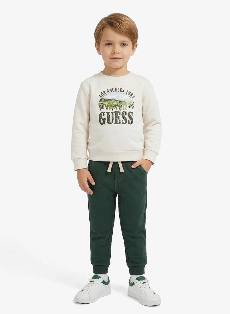 GUESS Kids Crew Neck Sweater and Pant Sets - Image 1
