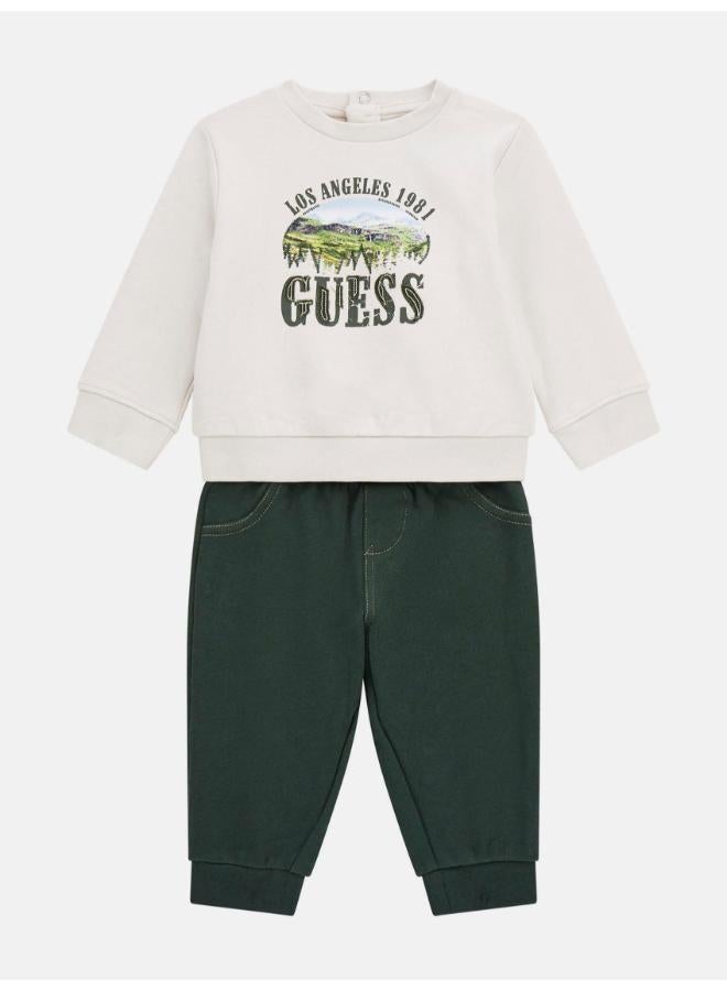 GUESS Kids Crew Neck Sweater and Pant Sets - Image 3