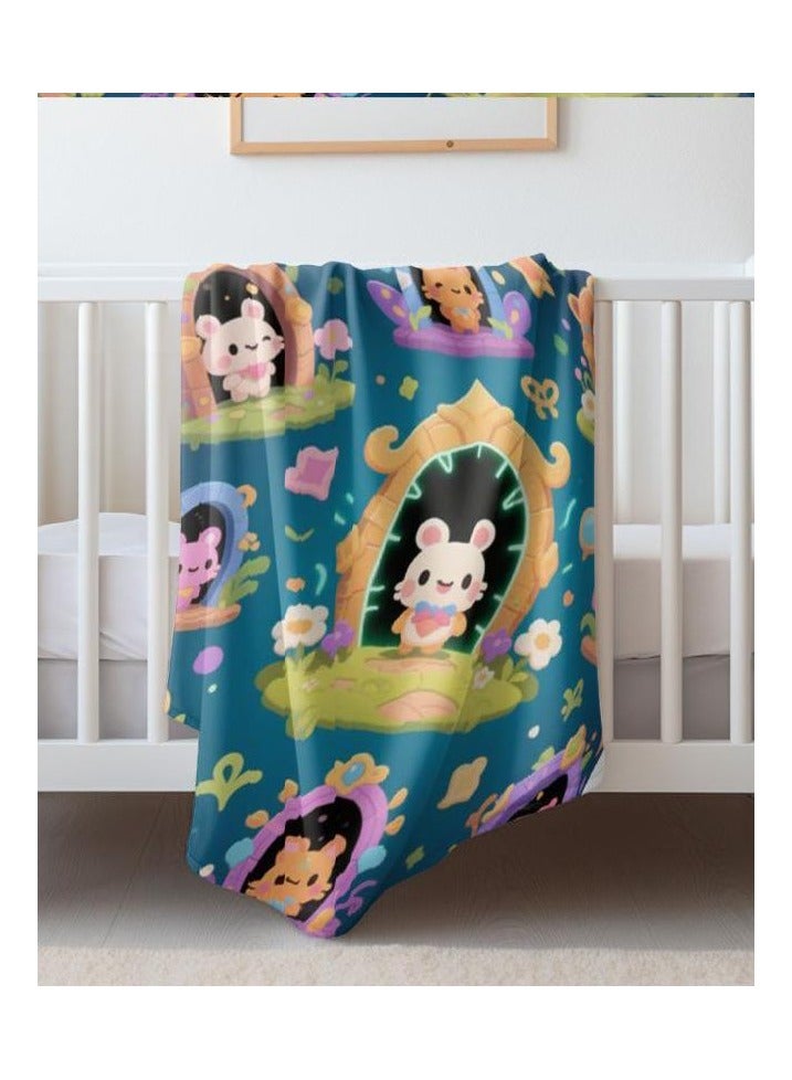 general Flannel thin blanket (warm and comfortable, suitable for sleep, gaming, dust removal and sandproof) 150cm*200cm - 1032 - Image 4