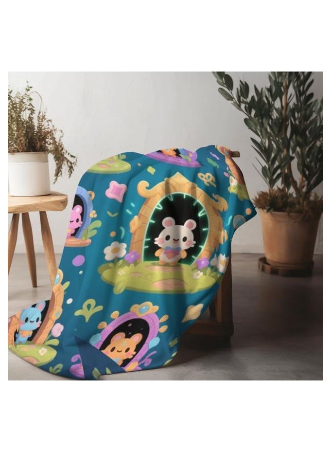 general Flannel thin blanket (warm and comfortable, suitable for sleep, gaming, dust removal and sandproof) 150cm*200cm - 1032 - Image 5