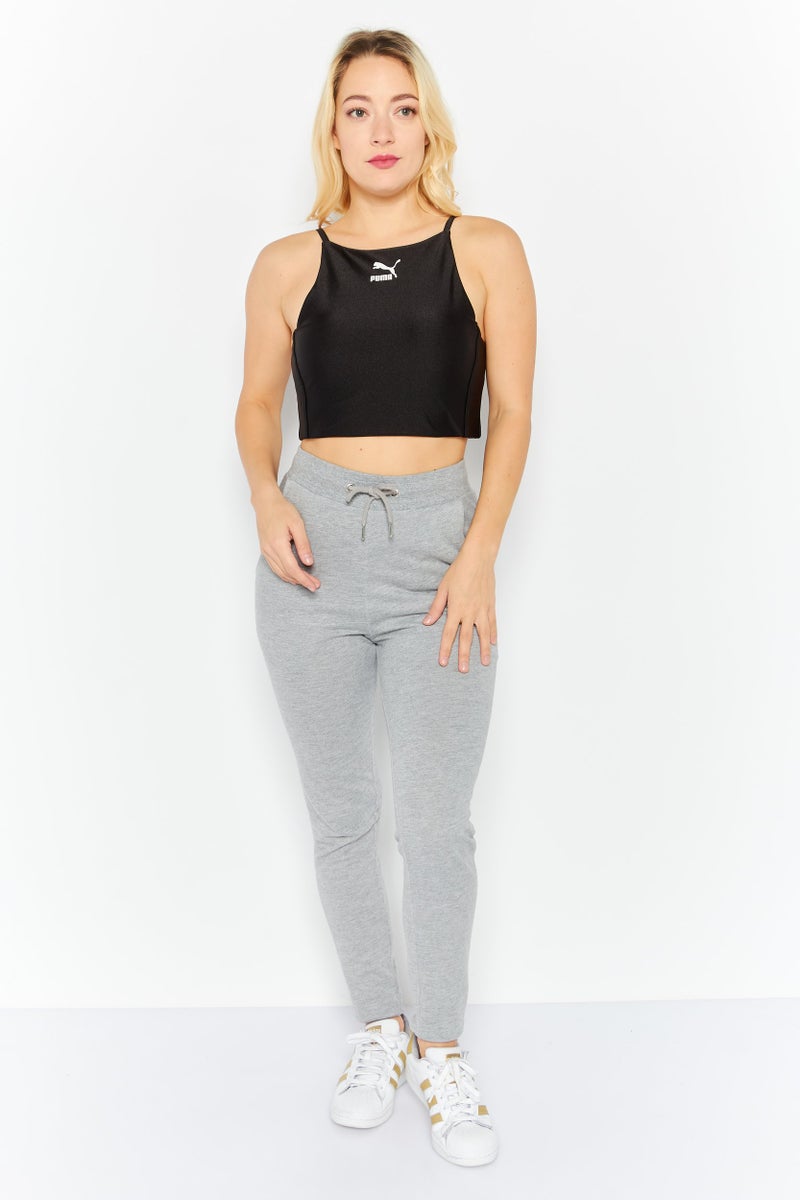 PUMA Women Sportswear Fit Sleeveless Training Crop Tank Top, Black - Image 3