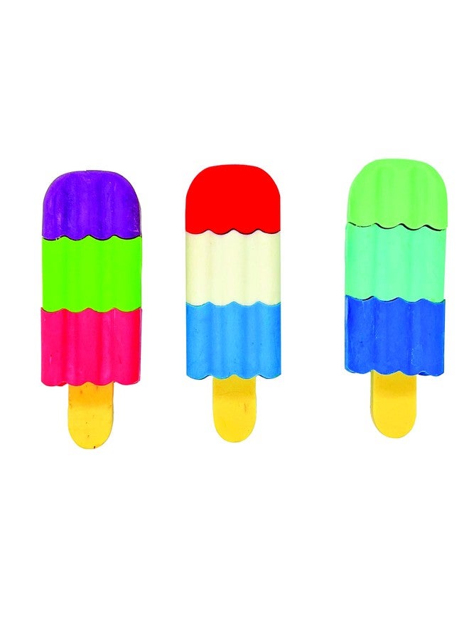 Geddes Raymond Geddes Scented 3D Ice Cream Bar Erasers (48 per Bag) - Mix and Match 3D Erasers for Kids - School Party Favors - Image 1