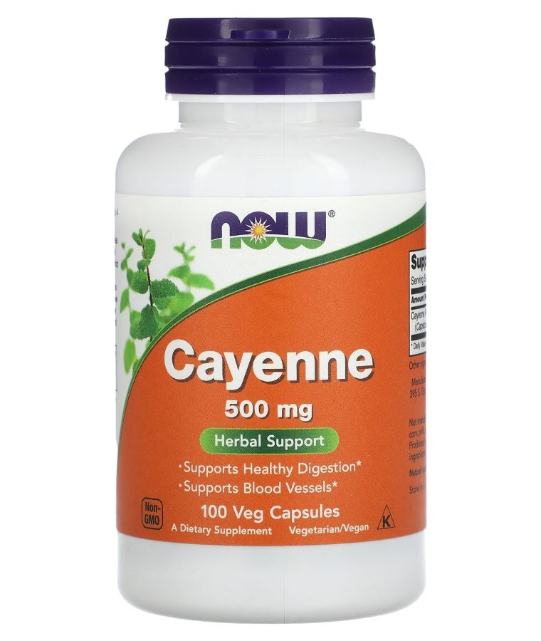 now Cayenne 500 mg 100 Veg Capsules