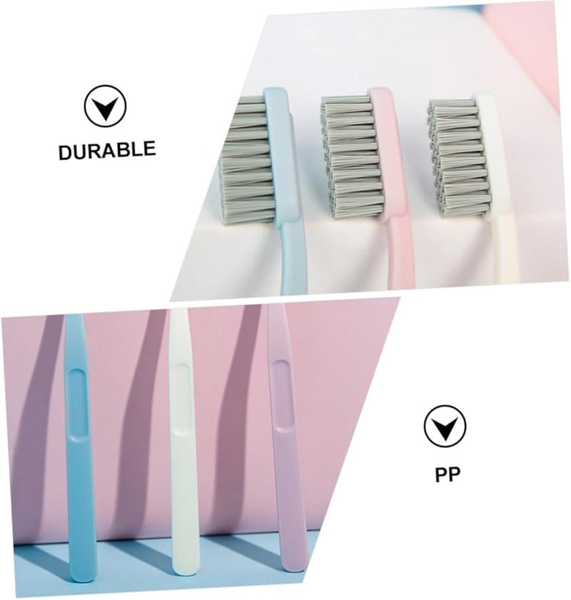 فرش أسنان من الفحم البامبو فائقة النعومة 6 قطع للكبار بالجملة مغلفة بشكل فردي ألوان عشوائية - Image 3