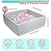 FUBOTRAD Ball Pits 472 x 472 x 137 Thickness 27 Foam Ball Pits for Kids Toddlers Soft Play Equipment for Toddlers Light Gray - Image 4