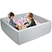 FUBOTRAD Ball Pits 472 x 472 x 137 Thickness 27 Foam Ball Pits for Kids Toddlers Soft Play Equipment for Toddlers Light Gray - Image 2