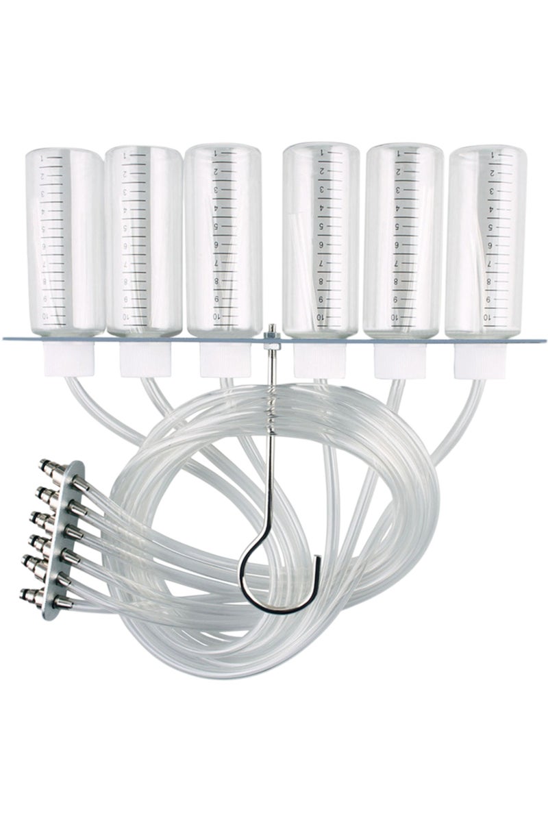 erorex Diesel engine injector flow meter test kit 6-cylinder common rail adapter leak diagnosis kit - Image 4