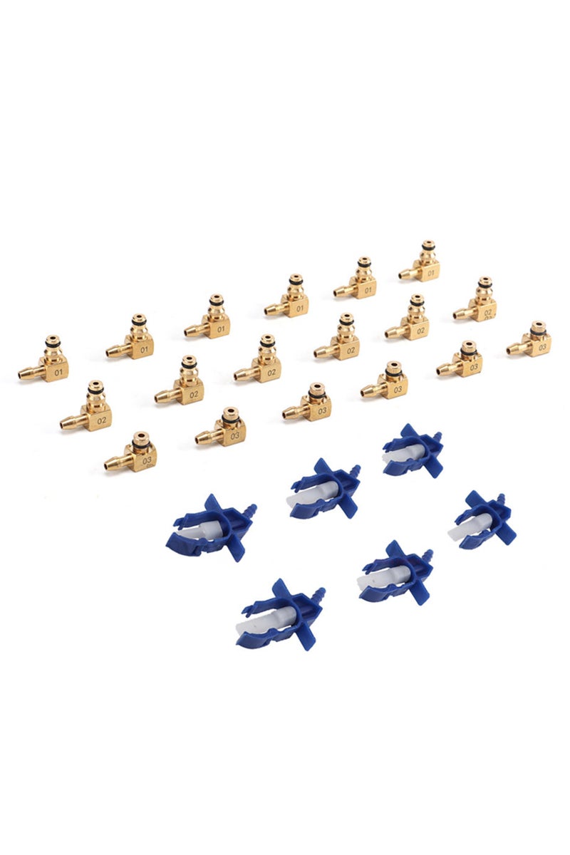 erorex Diesel engine injector flow meter test kit 6-cylinder common rail adapter leak diagnosis kit - Image 2