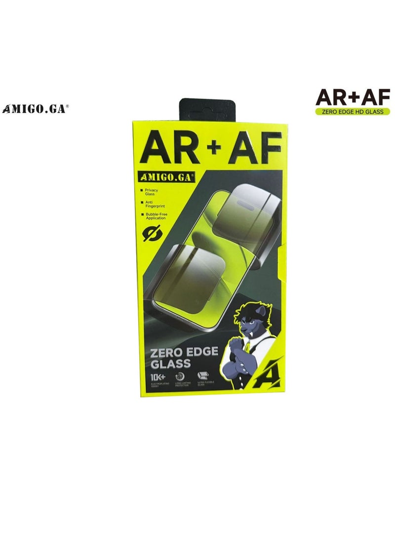 Amigo.Ga Privacy Screen Protector for iPhone 17 Pro 6.3-Inch, 9H Hardness Tempered Glass Film [Anti-Scratch] [No Bubbles] Anti-Spy Full Coverage Screen Protector for iPhone 17 Pro - Image 2