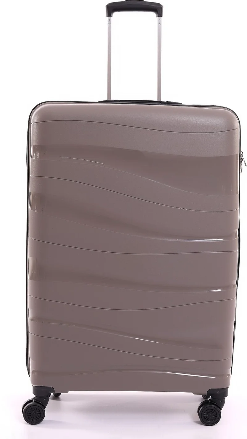 Esbuik Polypropylene Silicone Unbreakable Pp Suitcase Set of 3 (Cabin Medium Large Size)