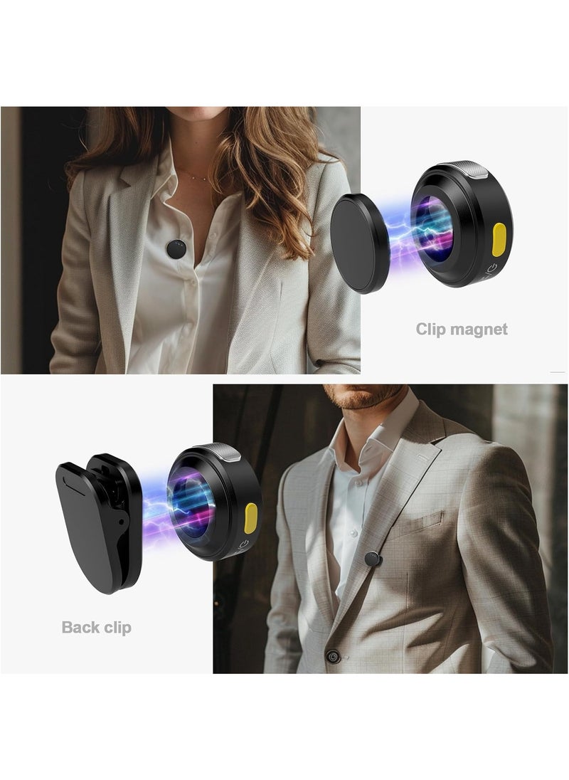 LAESO - Wireless Lavalier Microphone for iPhone/Android with Lightning/USB C(2 TX+2 RX+Charging Case), Mini Microphone with Noise Cancellation, 35H Battery, Clip on Lapel Mic for Video Recording Vlog - Image 1