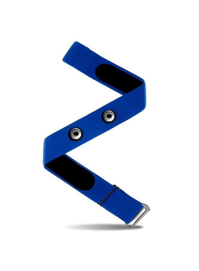 fitspur Heart Rate Monitor Chest Strap Replacement for Polar H10 Polar H9 Polar H7, Adjustable HRM Soft Replacement Chest Strap Compatible with Polar Heart Rate Sensor, blue, Adjustable (M to XXL) - Image 1