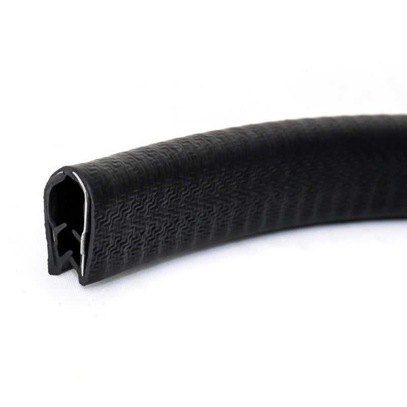 QWORK QWORK Black Edge Trim Large14 Fits Edge 10 Feet Length
