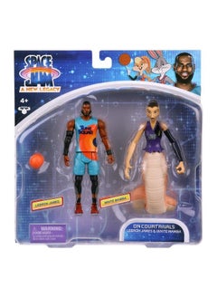 Space Jam Moose Toys Space Jam: A New Legacy 2 Pack On Court Rivals Lebron & White Mamba, (14578)  - Image 3