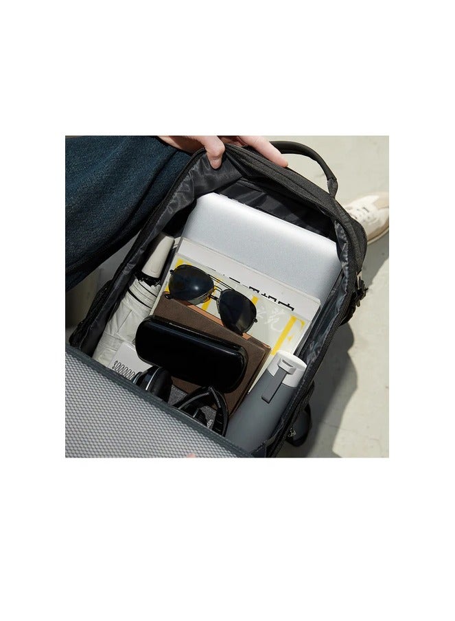 15.6-inch Waterproof Laptop Backpack Large Capacity Travel High Quality by Rahala, Black