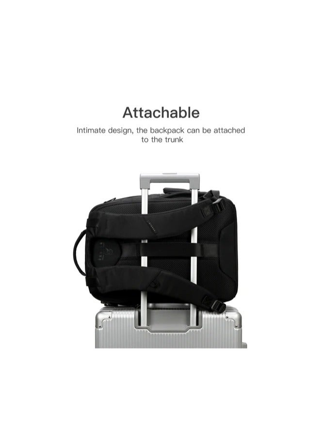 15.6-inch Waterproof Laptop Backpack Large Capacity Travel High Quality by Rahala, Black
