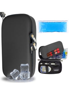 ARINA ARINA Small Insulin Cooler Bag with One Gel Pack, Fits Two Additional ARINA Premium Cooling Gels, Food Grade Aluminum Interior, Mold Resistant, Waterproof, Shock-Proof, Lightweight  - Image 1