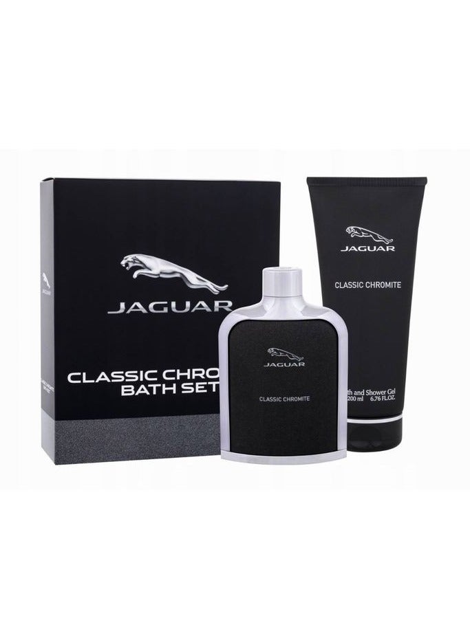 مجموعة جاجوار كلاسيك كروميت عطر 100 مل + جل استحمام 200 مل