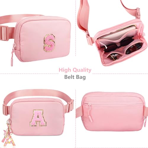 Kejea Personalized Belt Bag for Women Girls - Gifts for Girls 10-12 Years Old Fashion Mini Waist Packs with Adjustable Strap Trendy Travel Fanny Pack Crossbody Bags with Initial Letter - Image 3