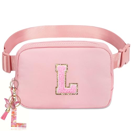 Kejea Personalized Belt Bag for Women Girls - Gifts for Girls 10-12 Years Old Fashion Mini Waist Packs with Adjustable Strap Trendy Travel Fanny Pack Crossbody Bags with Initial Letter - Image 1
