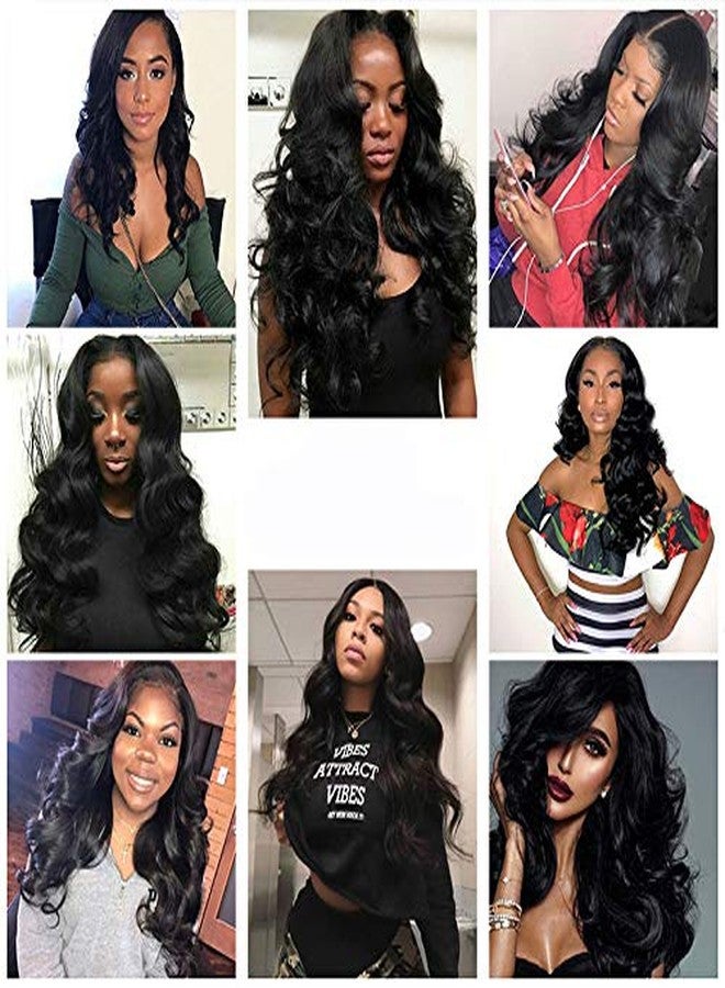 Pykisfp 12A Human Hair Bundles 18 20 22 Inch Body Wave Bundles Human Hair, hair extensions real human hair Natural Black Wavy Human Hair Extensions 1B Bundles for Women(body 18 20 22) - Image 3
