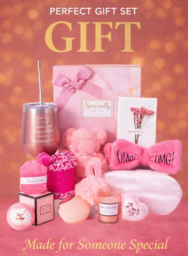 ARNOTEC Gift Basket for Women –  Mother's Day, Birthday & Holiday Gift Box, Get Well Soon Inspirational Gift Set with 13 Relaxing Spa Essentials, Perfect for Christmas, Valentine’s Day, Mother’s Day, Thanksgiving & Anniversary, Gifts for Besties & Female Friends - Image 1