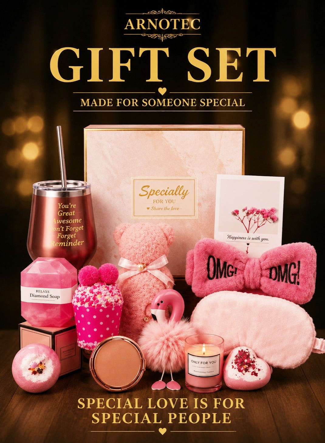 Gift Basket for Women – Mother's Day, Birthday & Holiday Gift Box, Get Well Soon Inspirational Gift Set with 13 Relaxing Spa Essentials, Perfect for Christmas, Valentine’s Day, Mother’s Day, Thanksgiving & Anniversary, Gifts for Besties & Female Friends