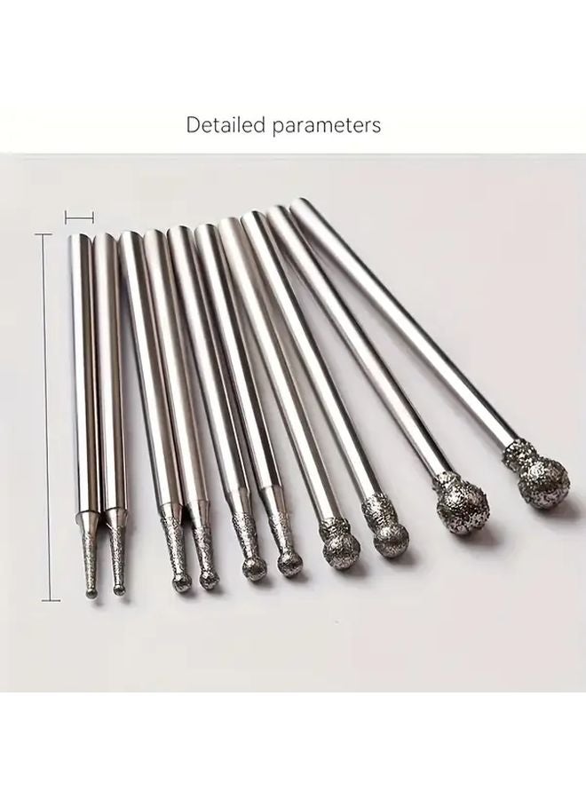 10Pcs 0 5 8mm Diamond Grinding Needle Cutter Engraving Polishing Tool - Image 4