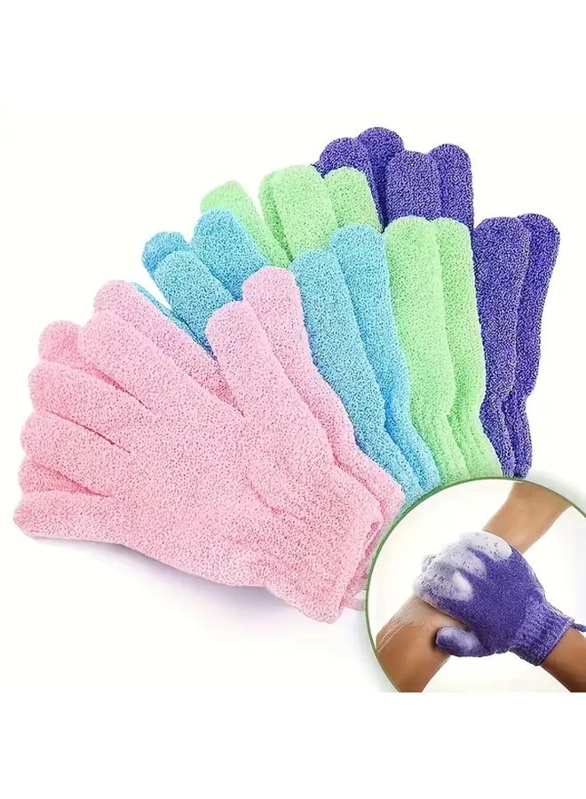 2pcs Non Slip Bath Gloves Soft Ergonomic Design Multi Color Options - Image 2