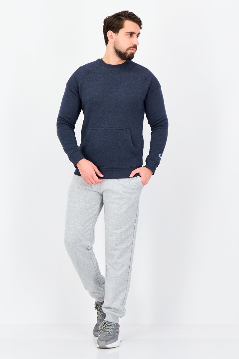 Champion Men Sportswear Fit Long Sleeve Outdoor Sweatshirt, Navy - Image 2