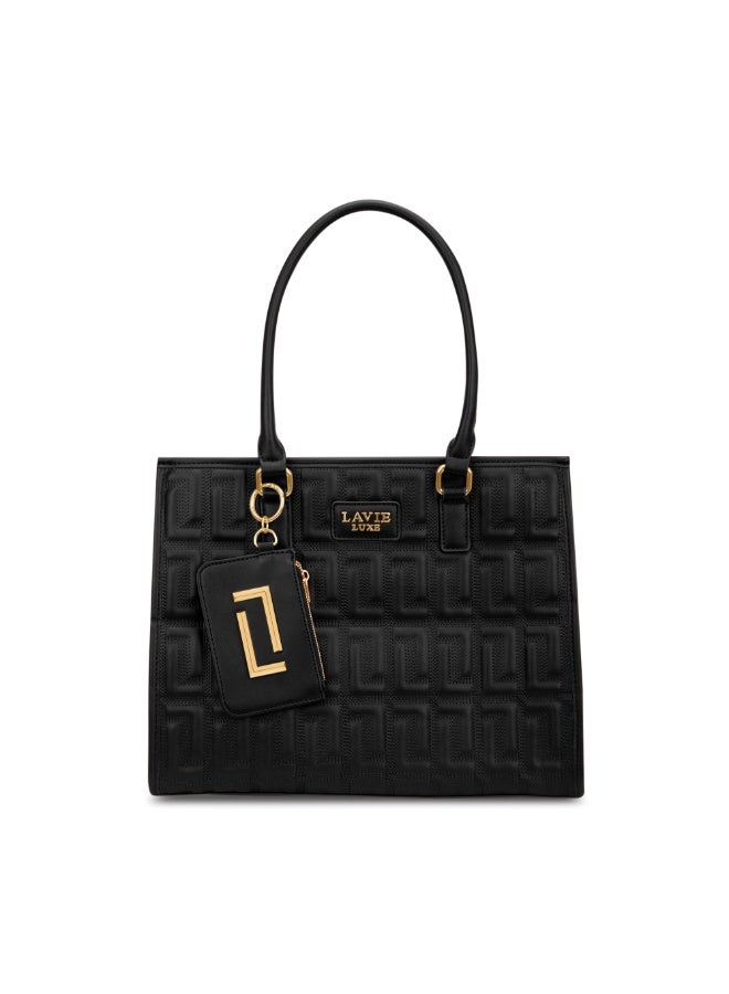 لافي حقيبة ساتشيل نسائية فاخرة كيم كبيرة أسود - Image 1