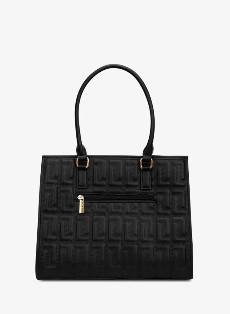 Lavie  Luxe Women's Quem Large Satchel Bag (Black) for Women | Best Price UAE