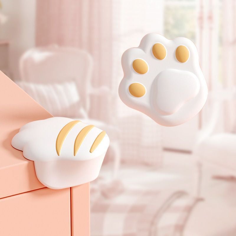 Table Corner Anti-collision Corner Protector Children Anti-collision Right Angle Silicone Corner Corner Corner Protector Furniture Edge White claw style +