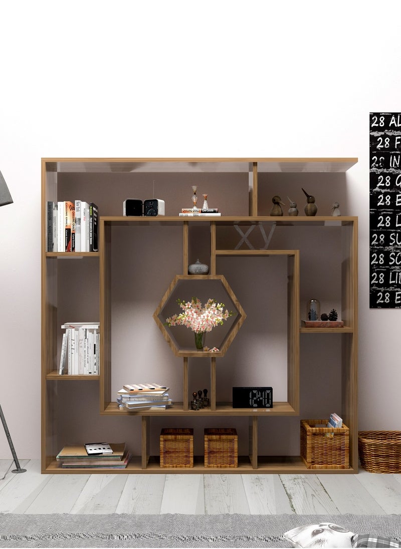 Decorotika Labrina 134 cm tall Bookcase | Display Unit, Bookshelf, Storage Rack  - Image 1