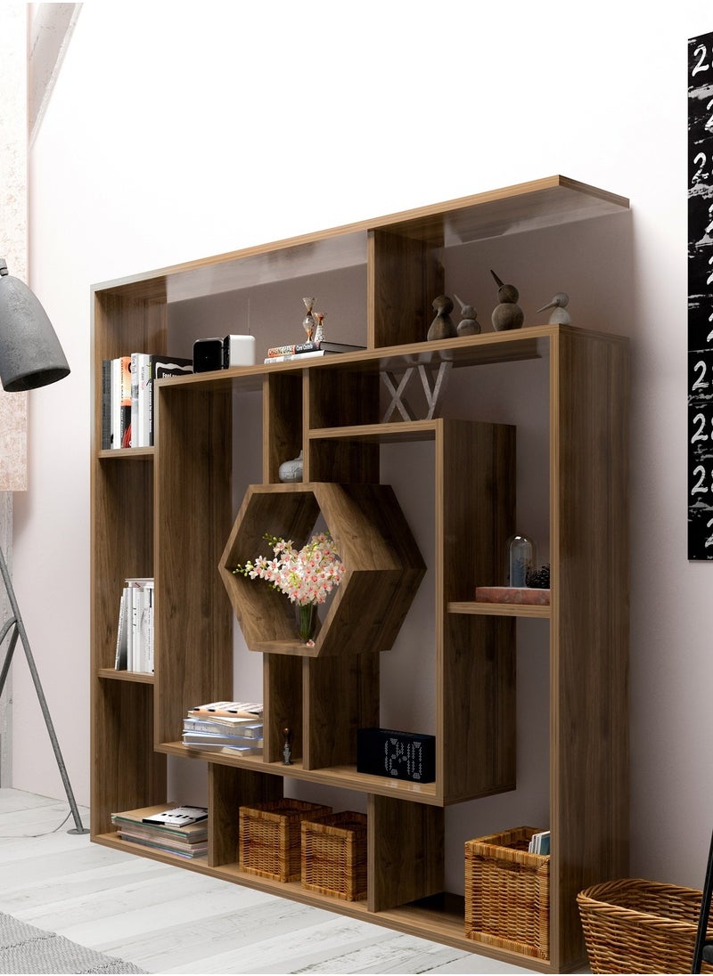 Decorotika Labrina 134 cm tall Bookcase | Display Unit, Bookshelf, Storage Rack  - Image 2