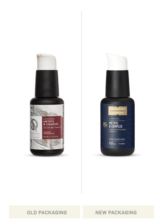 Quicksilver Scientific فيتامينات سائلة مركبة ميثيلية من ب المركب مع حليب الشوك وحمض الفوليك + ميثيلكوبالامين لدعم إزالة السموم والمناعة والمزاج والكبد + الطاقة نباتي (1.7 أونصة / 50 مل) - Image 5