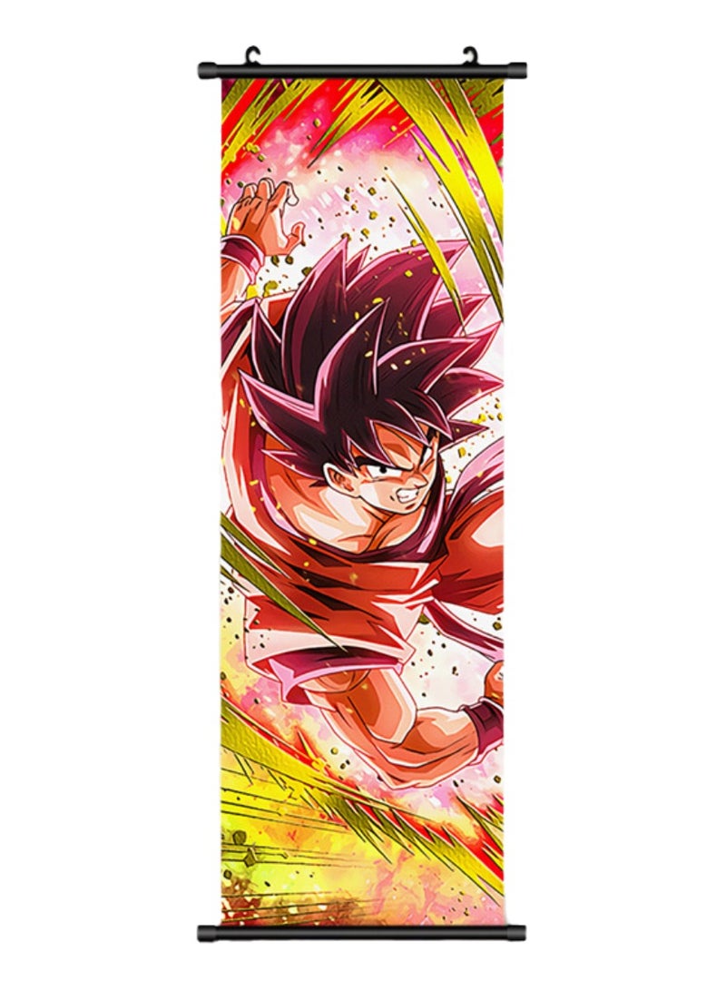 Japanese Anime Character Goku Series Hanging Scroll Painting Bedroom Mural Home Decoration Painting Comic Exhibition Poster (LZ-1) - Image 1