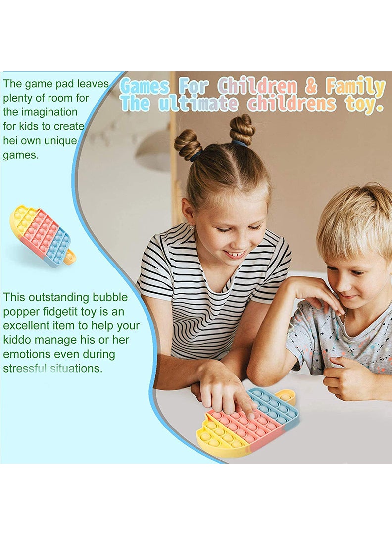 Theodor لعبة فidget حسية فقاعات الدفع والضغط متعددة الألوان على شكل آيس كريم وحلوى - Image 2