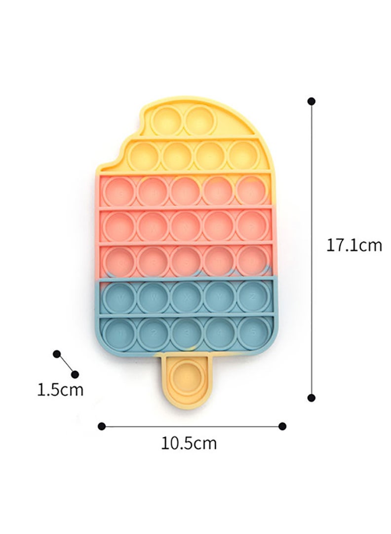 Theodor لعبة فidget حسية فقاعات الدفع والضغط متعددة الألوان على شكل آيس كريم وحلوى - Image 3