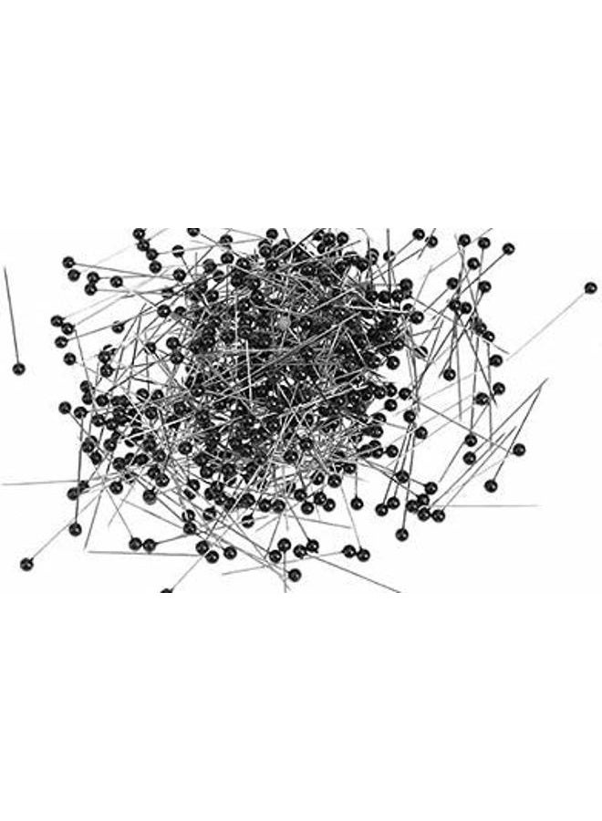 Art Cove 1.5 inch Black Pearl Head Corsage Pins 144 Pieces - Image 1