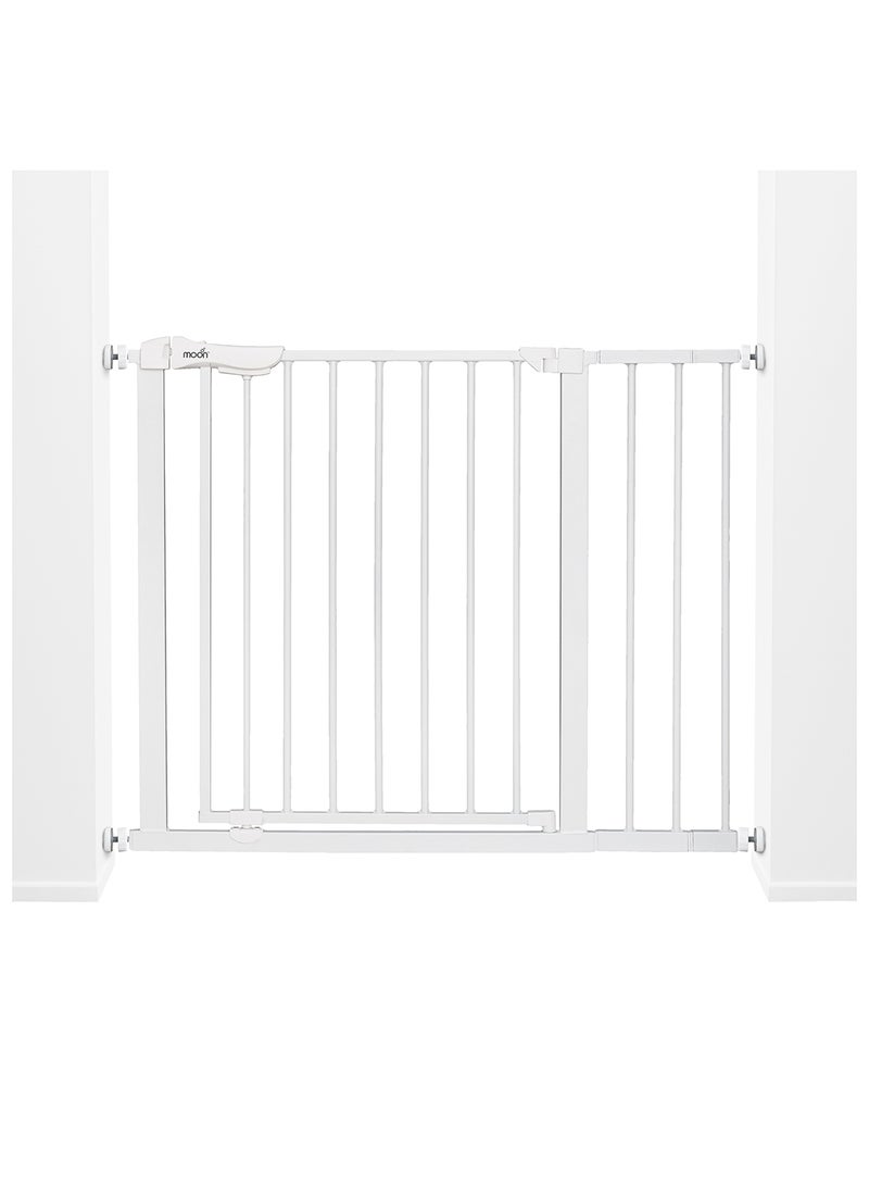 Moon Safety Gate With Extension Kit And 4 Pack Wall Cups ( 74.5-100 cm ) - Image 1