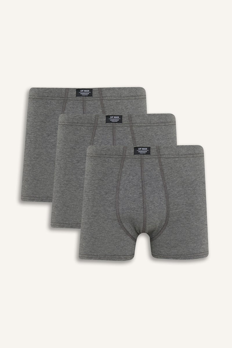 DeFacto Grey Man Regular Fit Knitted Boxer Casual - Image 1
