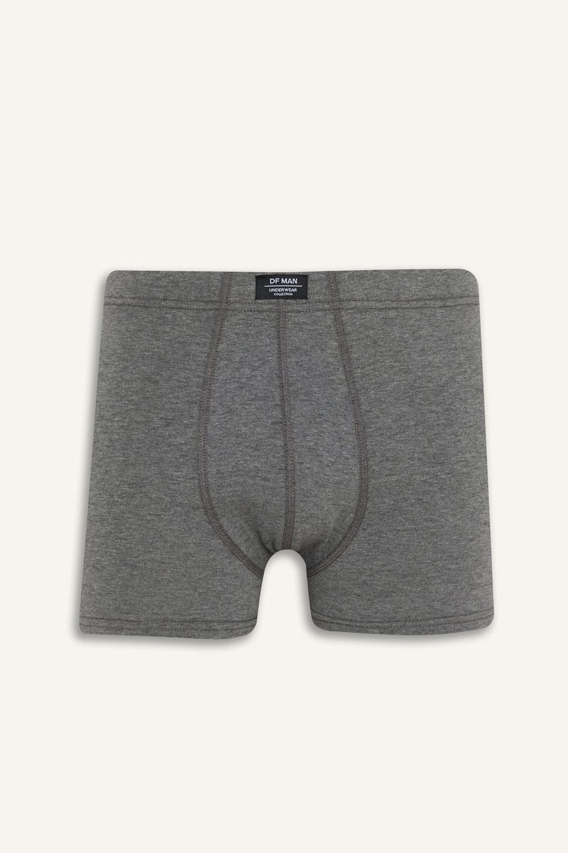 DeFacto Grey Man Regular Fit Knitted Boxer Casual - Image 2