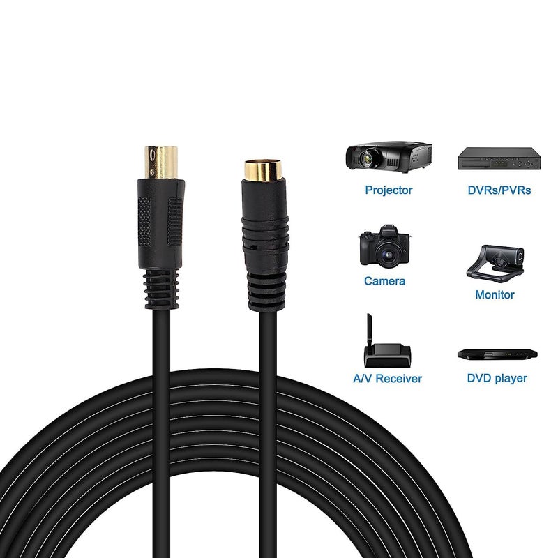 Foxmicro S-Video Cable 4 Pin Male Cord For Hdtv & Dvd (1.5MTR) - Image 3