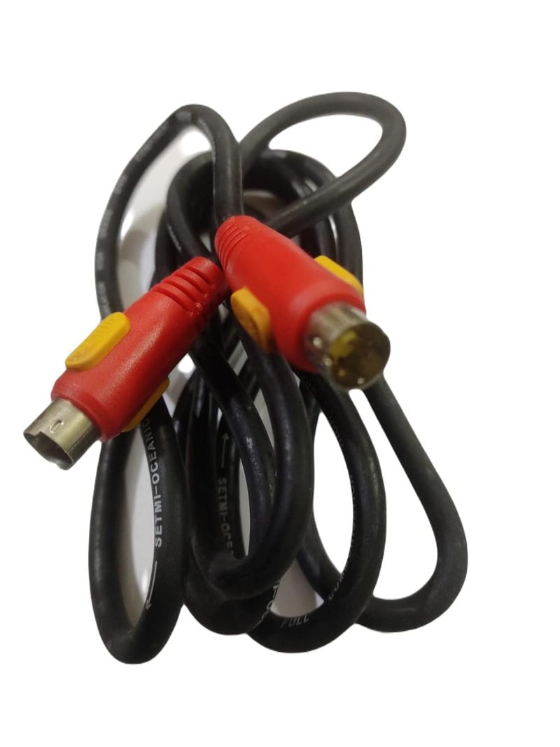 Foxmicro S-Video Cable 4 Pin Male Cord For Hdtv & Dvd (1.5MTR) - Image 2