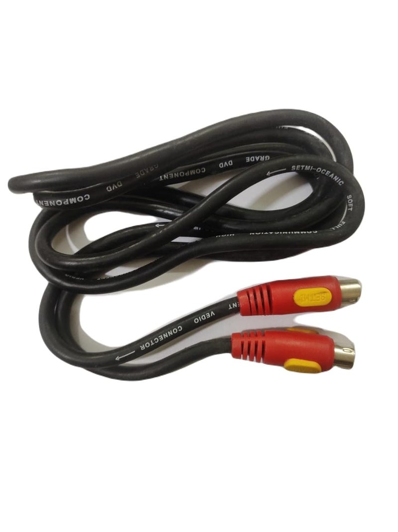 Foxmicro S-Video Cable 4 Pin Male Cord For Hdtv & Dvd (1.5MTR) - Image 1